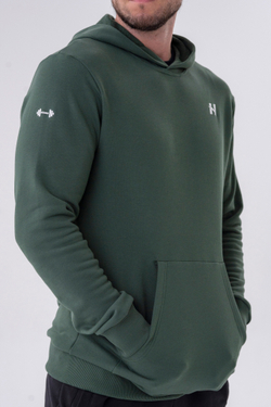 Мужская толстовка Nebbia Pull-over Hoodie with a Pouch Pocket 331 Green