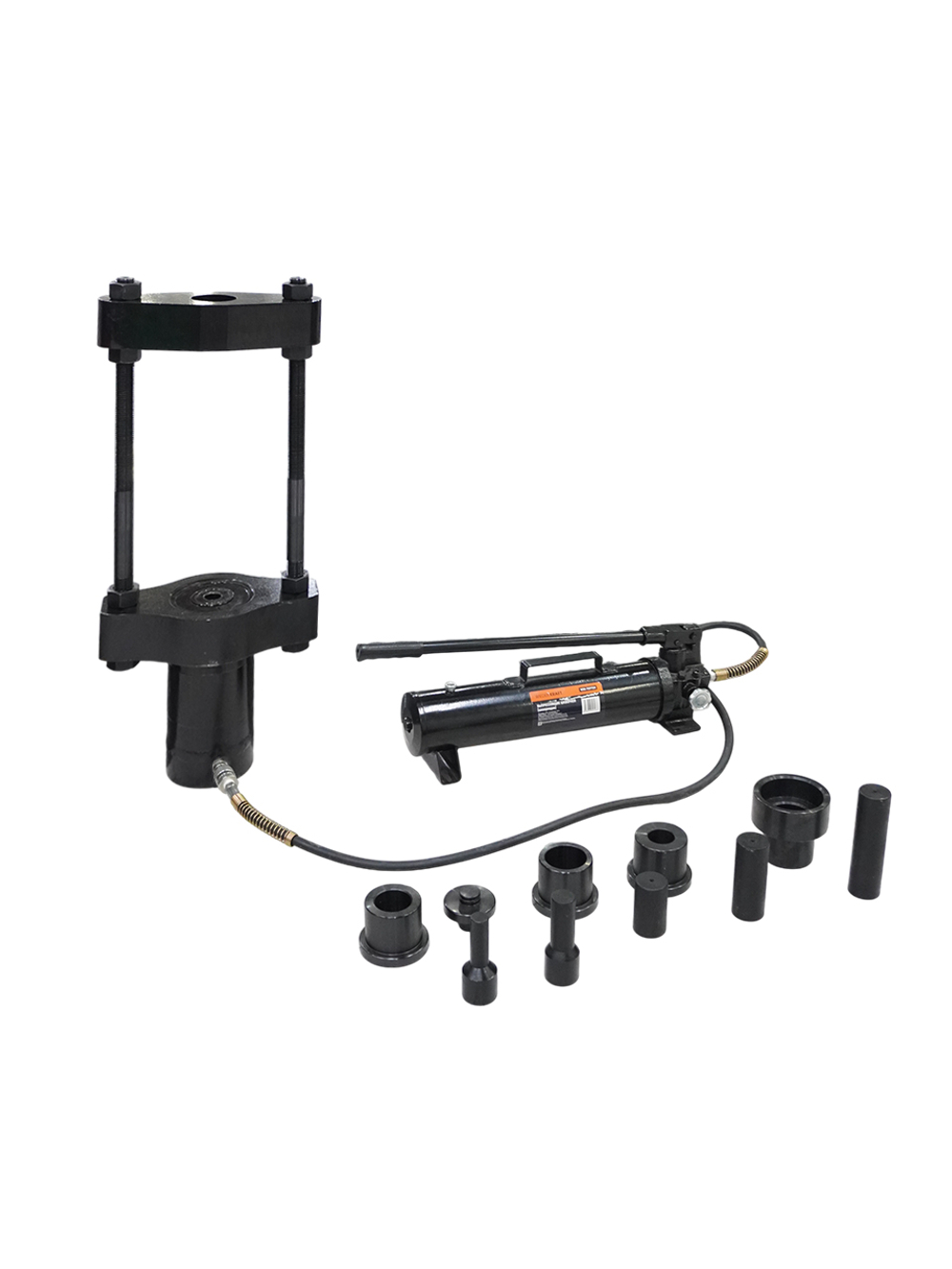 WDK-TKP75M Выпрессовщик шкворней (шкворнедав) гидравлический 75т. С ручным гидронасосом