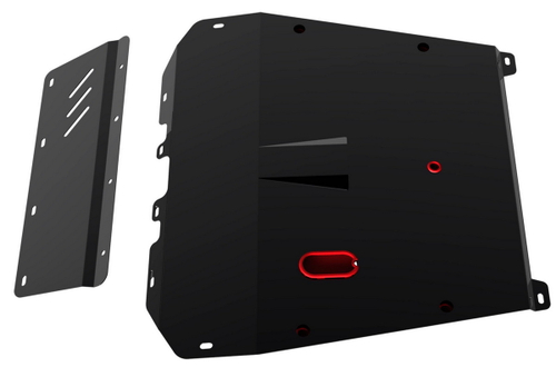 Защита картера и КПП АвтоБроня для Lexus RX I (V - все) 1997-2003/Toyota Harrier XU10 (V - 3.0) 1997-2003, сталь 1.8 мм, 2 части, с крепежом, 111.03204.1