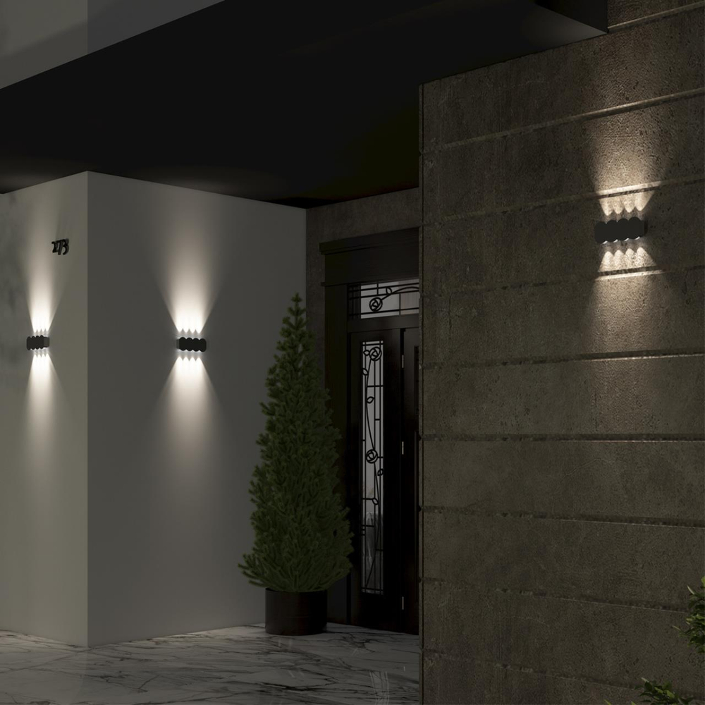 358561 STREET NT21 734 темно-серый Ландшафтный настенный светильник IP54 LED 4000K 8W 85-265V CALLE