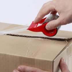 Скотч СИЛА TPA72-00 упаковочная лента 48мм х 20м х 50мкр с диспенсером, прозрачная