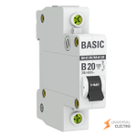 Автоматический выключатель 1P 20А (B) 4,5кА ВА 47-29 Basic