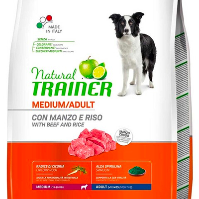 Trainer Dog Adult Medium Natural Beef - корм для собак средних пород (говядина и рис)
