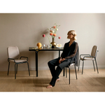 Стул ror, 2 frame, велюр, черный/бежевый