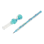 Карандаш ч/г "Часы", сегментный, с игрушкой, 4 цвета микс