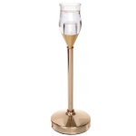 Подсвечник «GLASS» 3,3*9*27 см, Золото