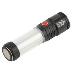 Светодиодный фонарь АРМИЯ РОССИИ MA-703 Тайфун ручной, аккумуляторный,10Вт, 6 режимов, Li аккумулятор, магнит, крючок