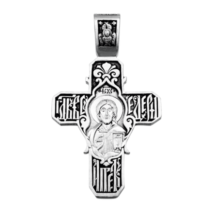 Крест нательный с Ангелом и душой человека.