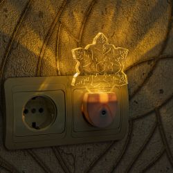 DTL-315 Цветок-White-Sensor Светильник-ночник. С фотосенсором день-ночь. Белый. ТМ Uniel