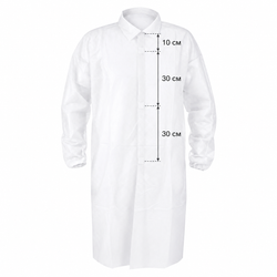 Халат белый, 4XL-5XL