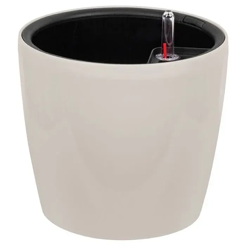 Кашпо АНФА D220мм с вставкой и с автополивом Кремовый (комплект 8 шт)