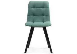 Стул на металлокаркасе Чилли черный / бирюзовый