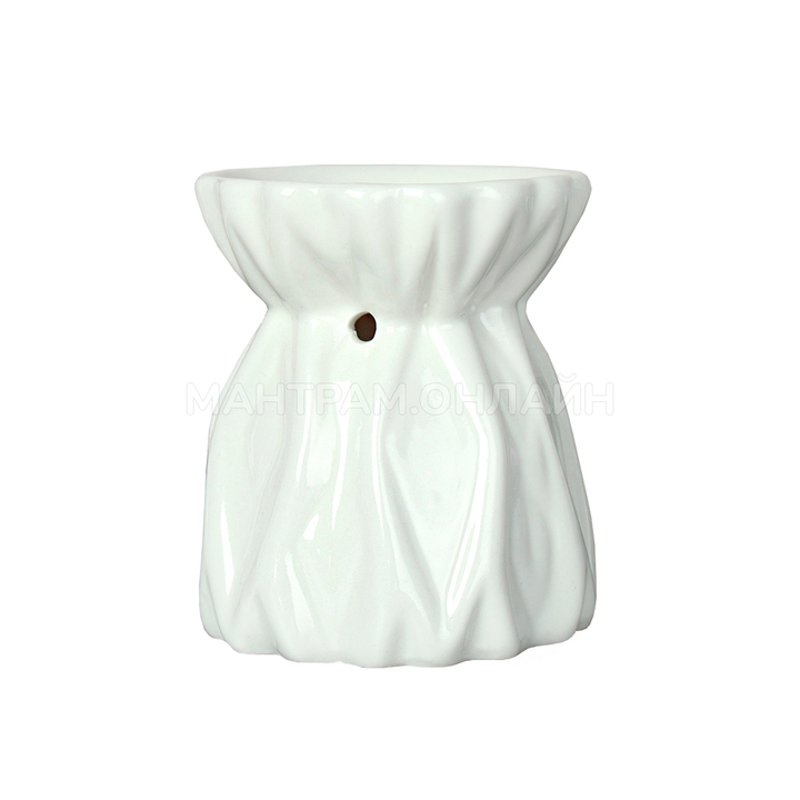 Аромалампа Вазочка узор корни цвет белый 9 см