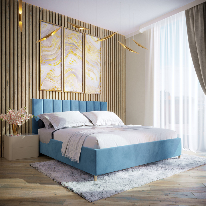 Двуспальная кровать с подъемным механизмом Лайн, 160х200