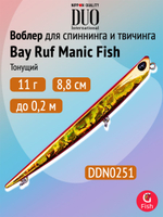 Воблер DUO Bay Ruf Manic Fish 77, CRA0671 Clear Inakko Gold OB, 77 мм, 9 г, тонущий, стикбейт