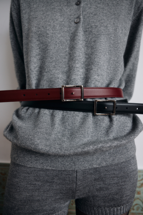 Ремень цвета черного янтаря