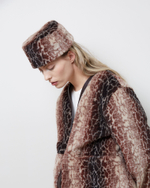 Шляпка-таблетка из шерсти Стелла Маккартни коричневый/молочный