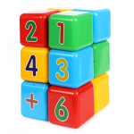 Набор кубиков "Первая математика" (Пластмастер)
