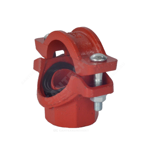 Отвод (седелка) резьбовой грувлок XGQT04 Ду80х25 (Дн89х1") Ру20 LEDE