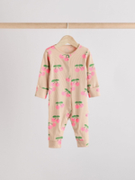 Комбинезон / Cлип для малышей Next E18-347, 3 шт., Светло-зеленый, Бежевый, Розовый