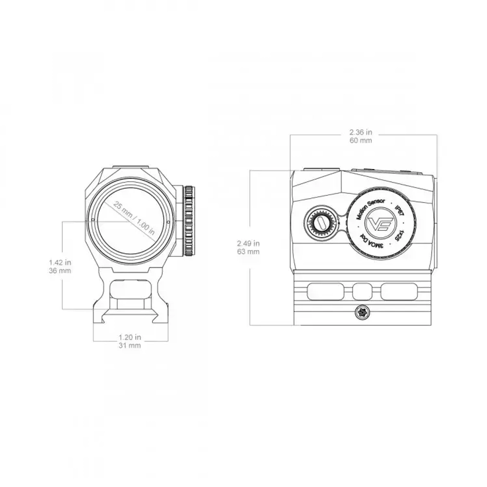 Коллиматорный прицел SCRAPPER 1x25 MICRO (SCRD-74)