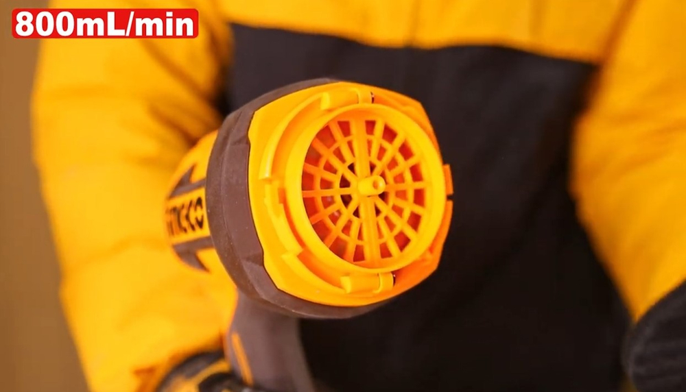 Краскопульт аккумуляторный INGCO CSGLI20042 20 В 120DIN 1х2Ач