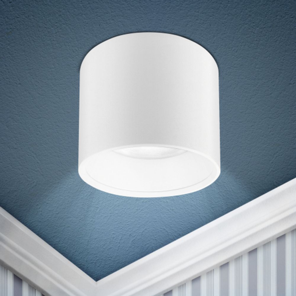 Светильник настенно-потолочный спот ЭРА OL8 GX53 WH под лампу Gx53, алюминий, цвет белый | Накладные светильники