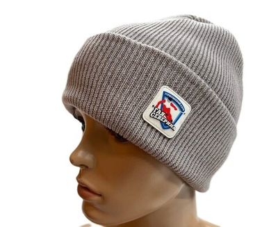 Шапка Клубная вязаная (светло-серый)