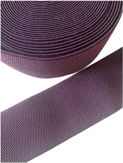 Резинка широкая 7 см цветная (темно-фиолетовый) эластичная декоративная лента для поясов, одежды и рукоделия 1 м