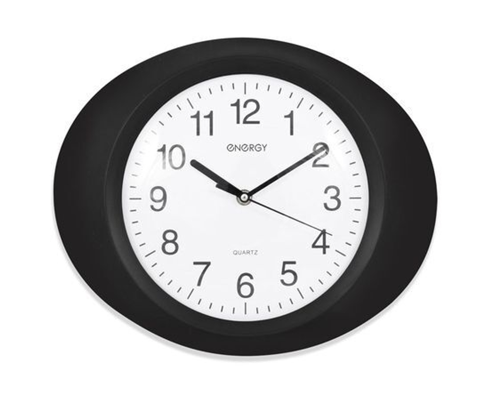 Часы настенные Energy EC-04 33*27,5*4,5см (овальные) плавный ход, пластик, АА*1шт нет в компл