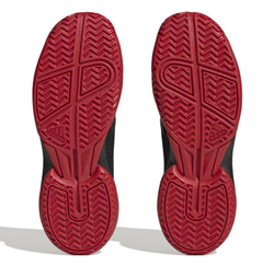 детские Кроссовки теннисные Adidas Courtflash - core black/preloved blue/better scarlet