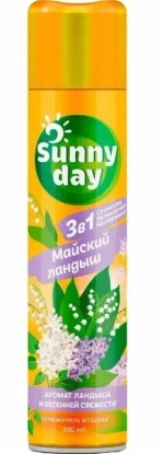 Освежитель воздуха 3 в 1 Sunny Day 300 мл