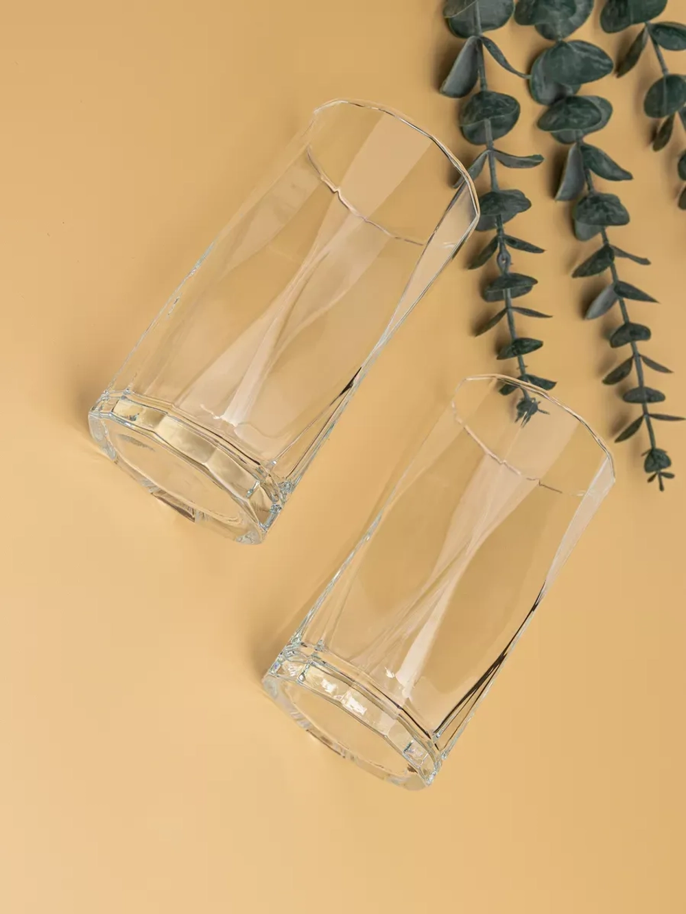 Набор изогнутых бокалов для воды, 450 мл, 6 шт. прозрачные