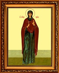 Ираида Александрийская мученица. Икона на холсте в раме.