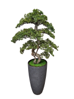 Бонсай искусственный большой 120см в высоком кашпо