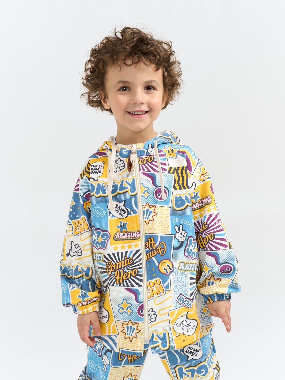 Толстовка оверсайз облегченная "Comic hero"