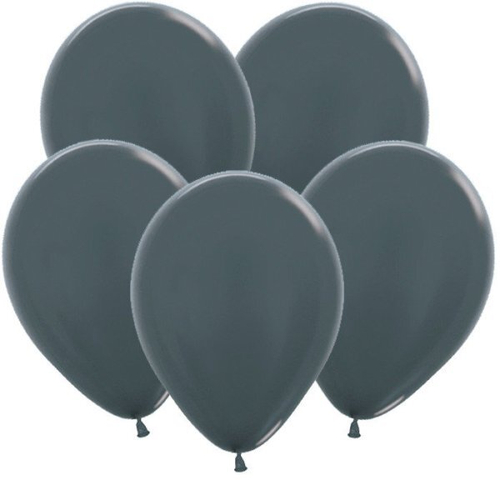 Шар латексный графитовый металлик
