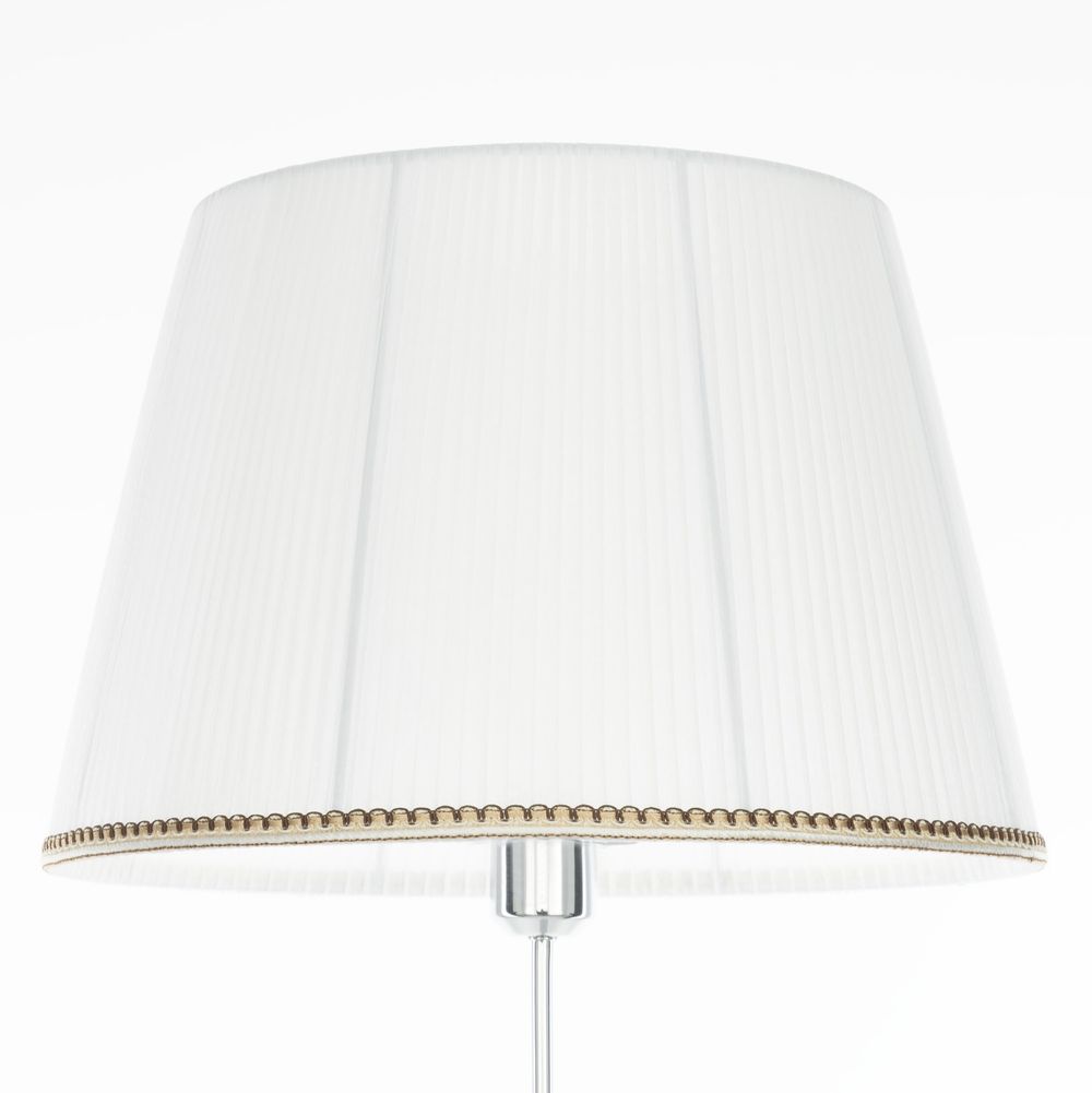 Citilux Линц CL402970 Торшер хром с белым абажуром