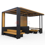 Пергола Комфорт 2 с мебелью и гирляндой