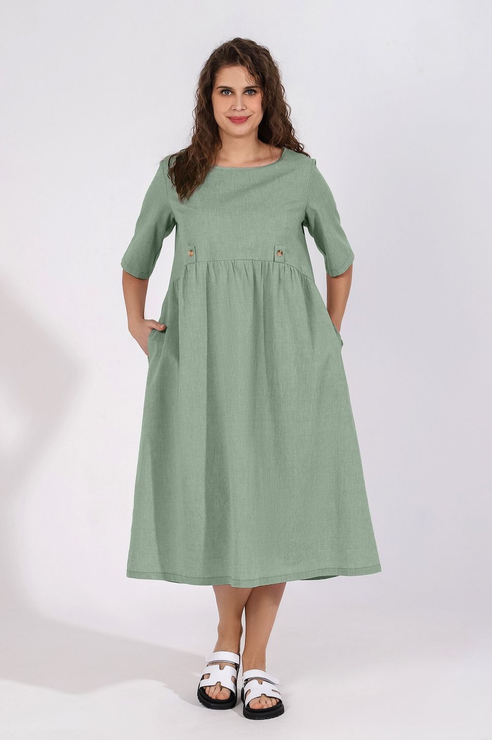 Платье Тимьян-1 Виотекс ЗЕЛЁНЫЙ