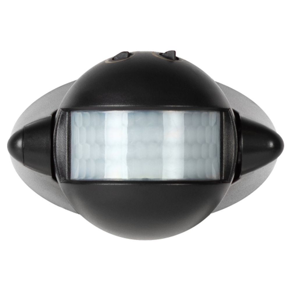 Датчик движения ЭРА MD 03 настенный инфракрасный 1200 Вт угол 180° IP44 черный | Датчики движения