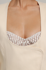 Жакет реглан из денима