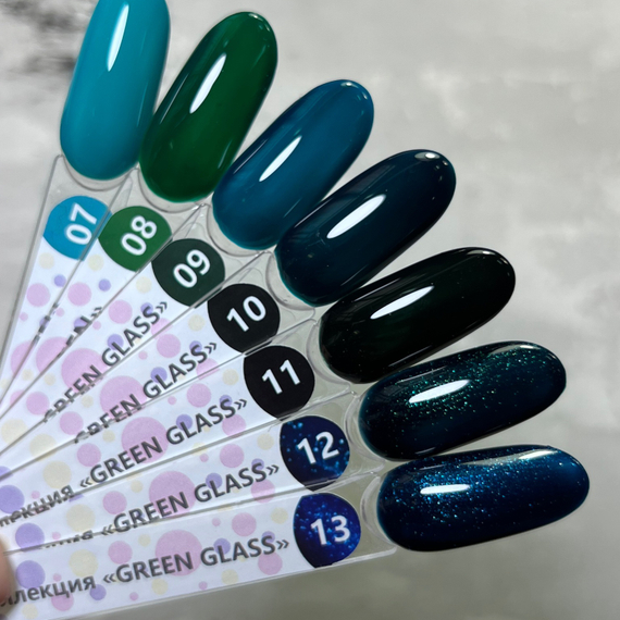 Гель-лак ТМ &quot;HIT gel&quot; №12 Green glass, 9 мл