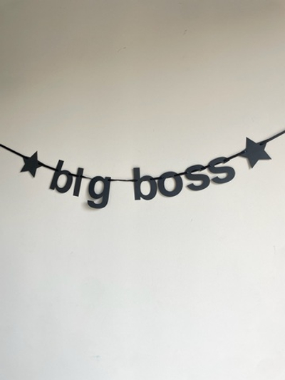 Гирлянда-надпись «dig boss”