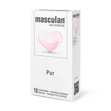 ПРЕЗЕРВАТИВЫ MASCULAN PUR № 10 (УТОНЧЕННЫЕ ПРОЗРАЧНЫЕ) 10 штук