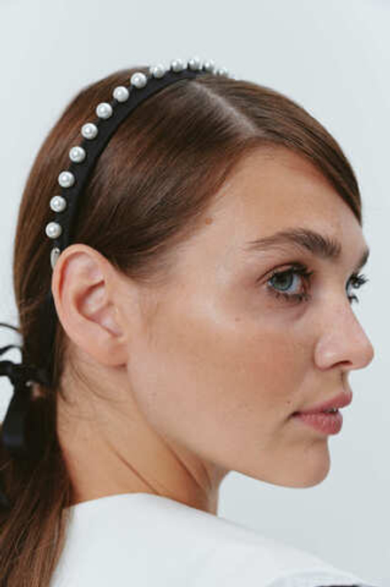 Ободок-чокер с крупным жемчугом