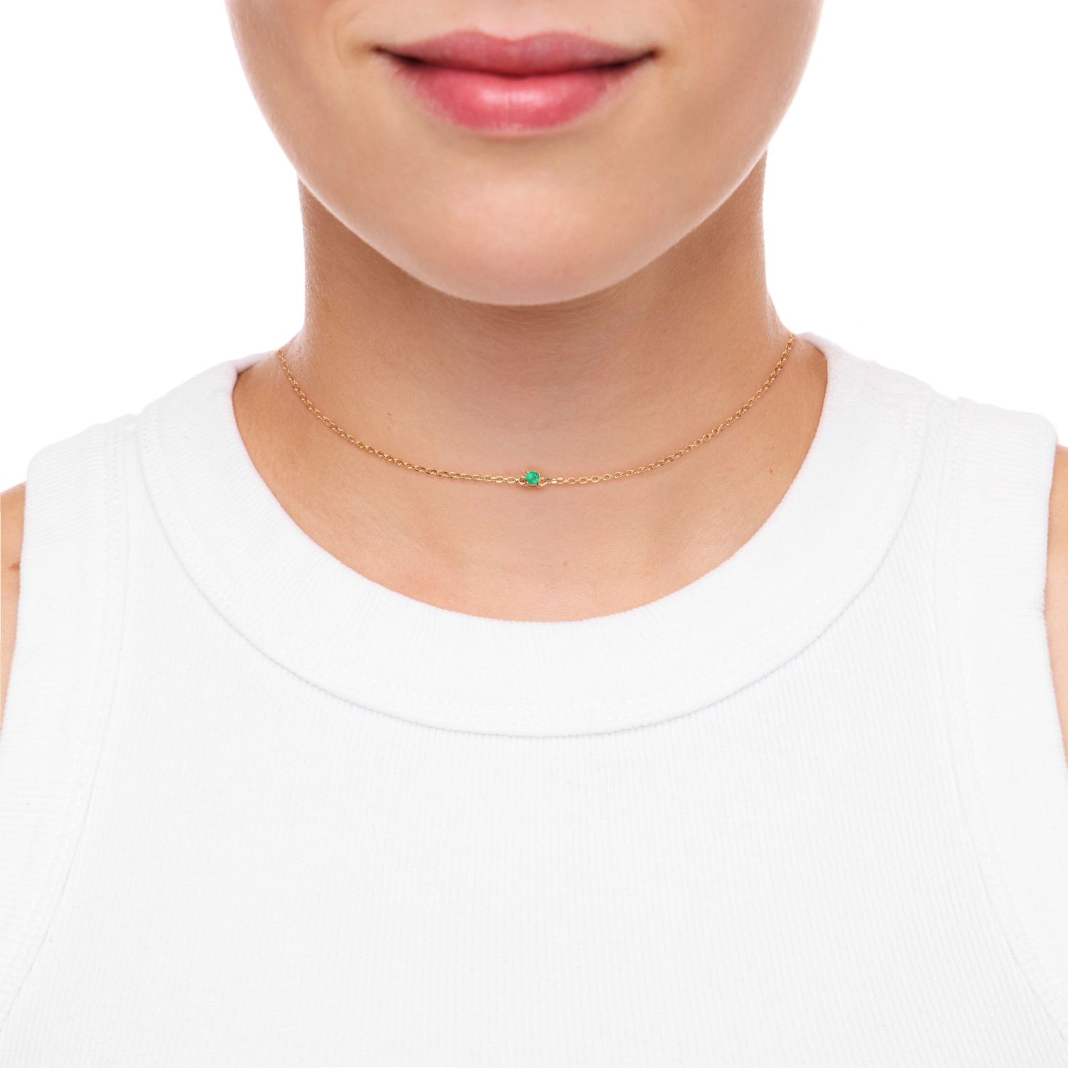 Вечное Колье VLV Forever Necklace - Emerald Gold