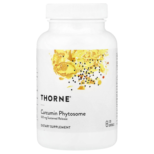 Thorne, фитосомы куркумина с длительным высвобождением, 120 капсул (250 мг в 1 капсуле)