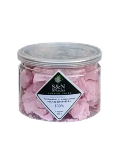 Сублимированное мороженое пломбир с ароматом клубники 35 гр