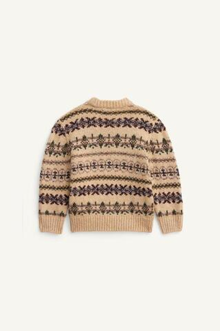 ZARA ТРИКОТАЖНЫЙ СВИТЕР, БЕЖЕВЫЙ